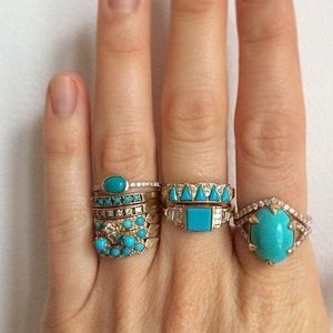 Mociun turquoise ring